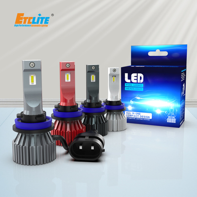 Fanless Super Bright Led Headlights H11 12V  4800LM Etclite I7FL