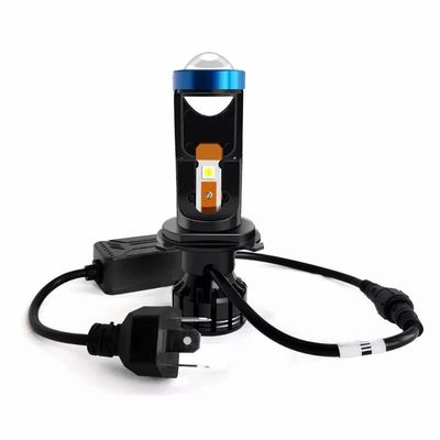 جهاز عرض سوبر وايت بسعة 10000Lm مصباح سيارة صغير Led H4 عدسة جهاز عرض Hi / Lo Beam H7 Led Headlight